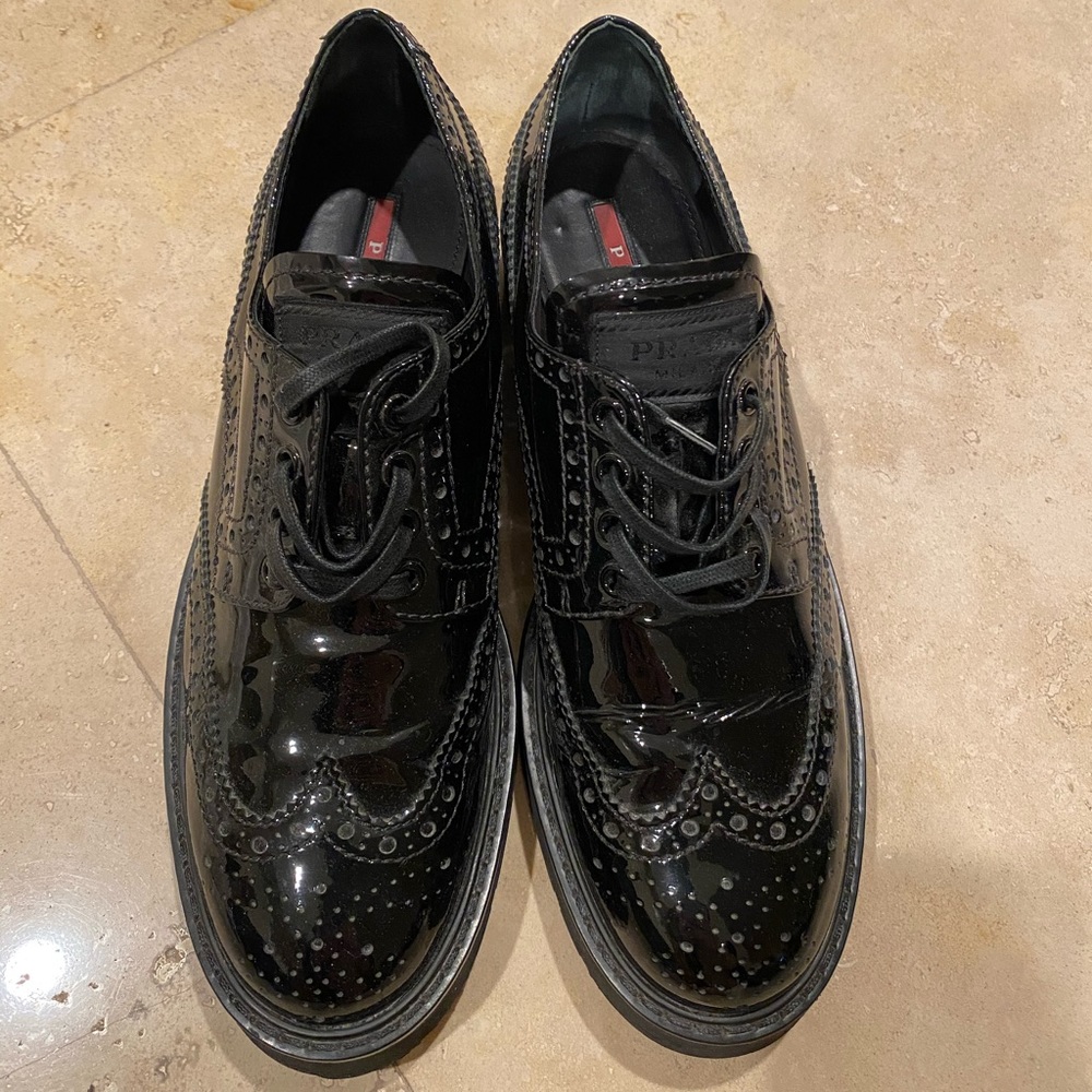 Prada leather shoes
